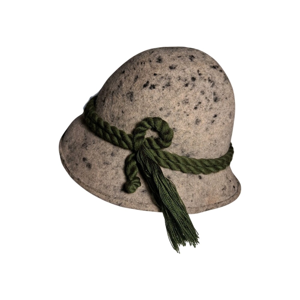 Vintage‎ Austrian Alpine Wool Felt Hat  Oktoberfest Mountaineer Deer Gamsbart